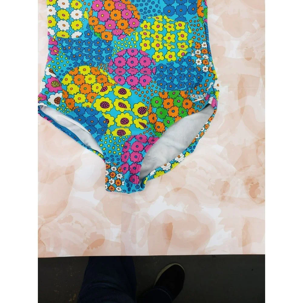 Speedo Floral Size 14 Girls One‎ Piece Swimsuit
